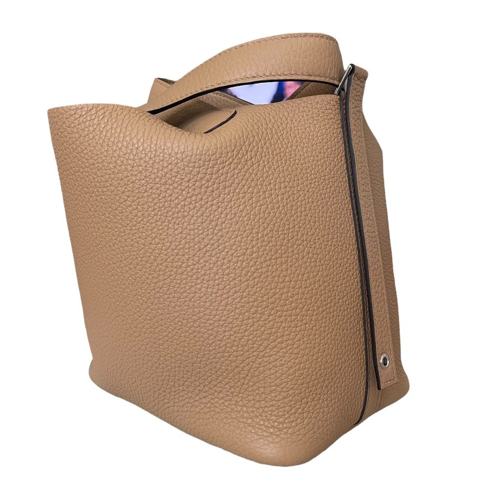 Hermes Picotin Lock 18 Bag Taurillon Clemence Chai Palladium Hardware